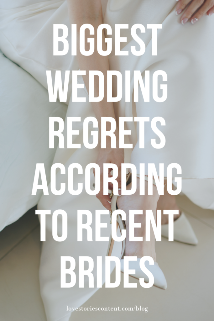 8 common wedding regrets according to recent brides