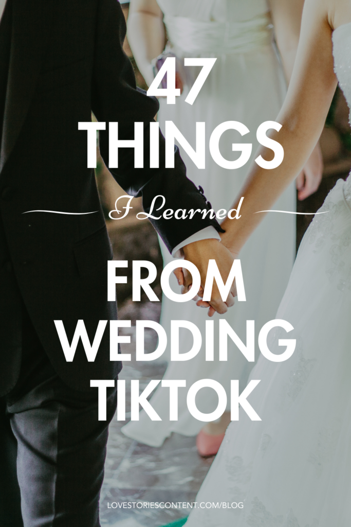 wedding tiktok tips