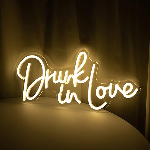 bachelorette party drunk in love neon sign