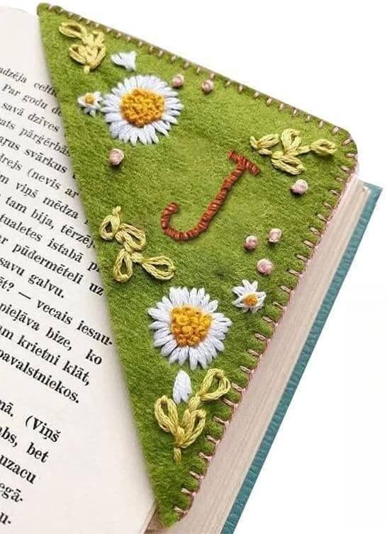 bookmark embroidered