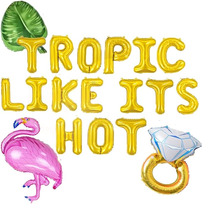tropical bachelorette party ideas balloons
