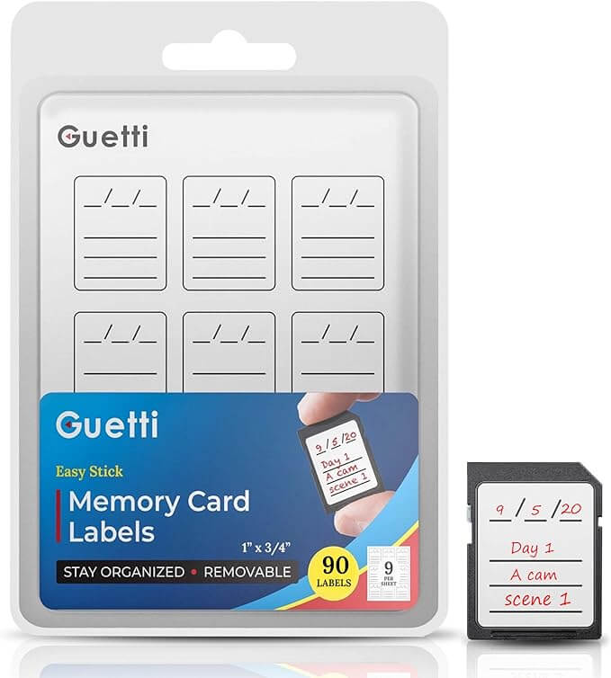memory cards labels