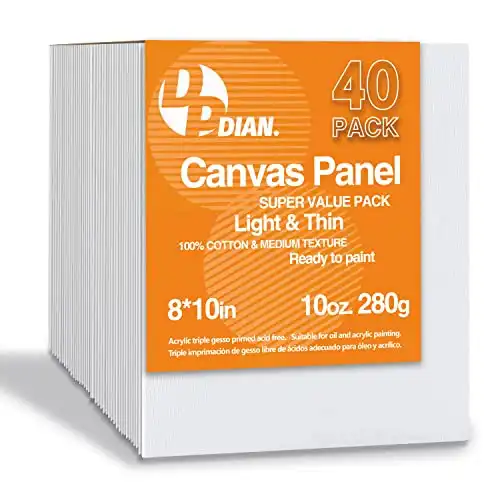 Canvas Boards for Painting 40 Pack