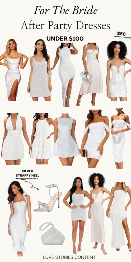 after party dress white wedding 100