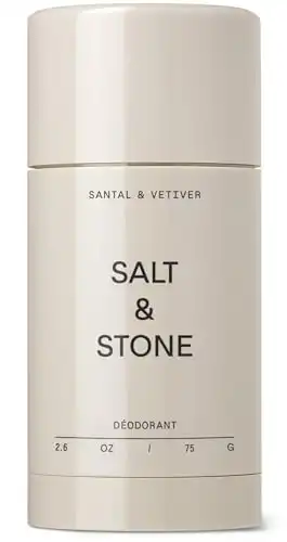 SALT & STONE Natural Deodorant - Santal & Vetiver | Extra Strength Natural Deodorant for Women & Men | Aluminum Free with Seaweed Extracts, Shea Butter & Probiotics | Free From Paraben...