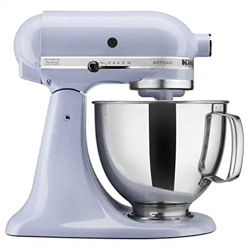 KitchenAid Artisan Series 5 Quart Tilt Head Stand Mixer with Pouring Shield KSM150PS, Lavender Cream