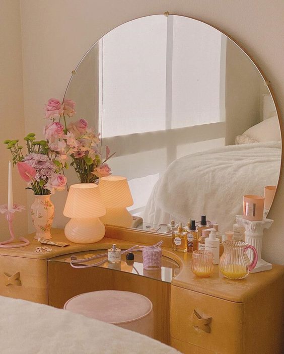 cozy vanity area bedroom decor