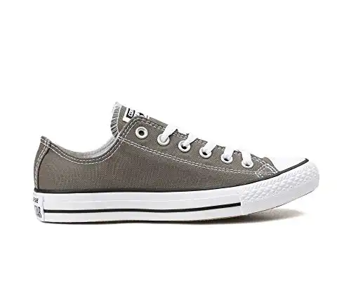 Converse Chuck Taylor All Star Canvas Low Top Sneaker, Charcoal ,5.5 mens_us/7.5 womens_us