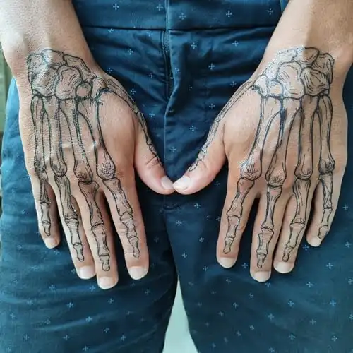 Skeleton Hands - Skeleton Bones Hands Temporary Tattoo/Coco Hands Tattoo