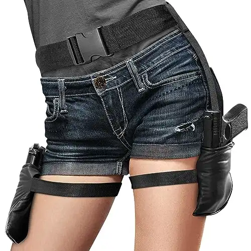 Zadin Black Widow Costume, Gun Leg Holster Costume for Women, Spy Lara Croft Costume Belt, Tomb Rider Costume,Catwomen belt,Cop Accessories