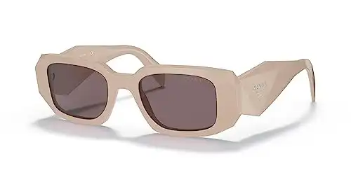 Prada Rectangle Sunglasses Brown Lens