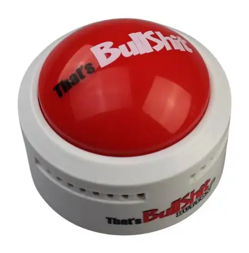 Talkie Toys Products That s Bullshit Button - Lights Up and Plays 8 Hilarious BS Sayings - Funny Talking Button for Calling Out Liars, Political BS and Office Humor - Great Gag Gift & Stocking S.....