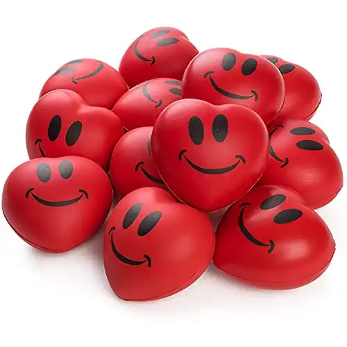 12 Heart Stress Balls