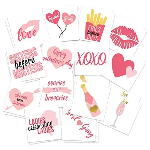 Galentine s Day Temporary Tattoos